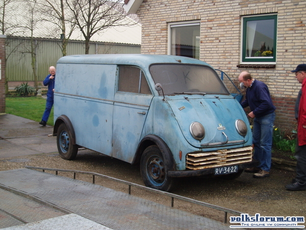 Zo mijn project betreft een DKW Schnellaster uit 1959 en wat schijnt is