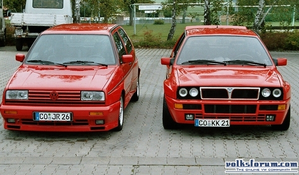 Lancia Delta Integrale and Rallye Golf Renault Clio V6 technically a hatch