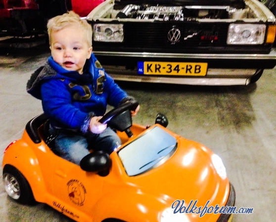 Tijl in de new beetle