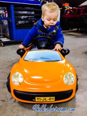 Tijl in de new beetle