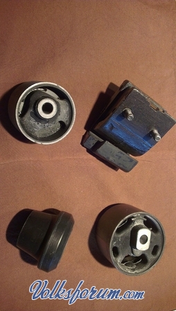 Rubbers motorsteunen