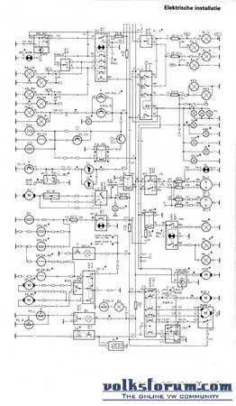 Elektrisch/stroom schema golf mk1 carb