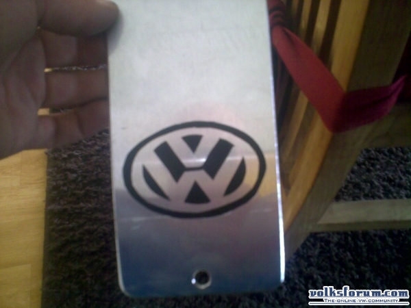 accuplaat vw logo