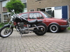 met de brommer