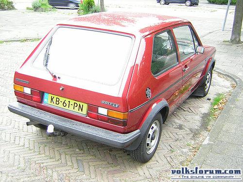 mijn golf, bijna geen roest!