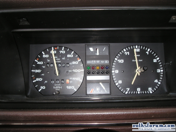 MPH klok in de Jetta