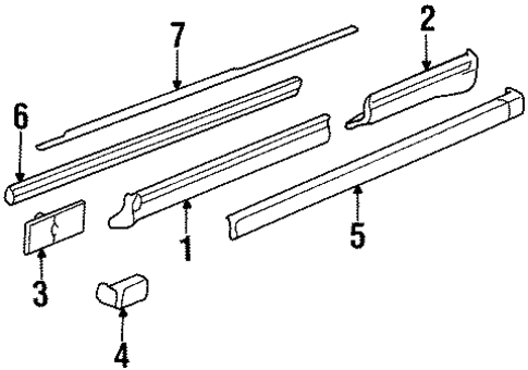 Golf 3 Sideskirts afdeklijst