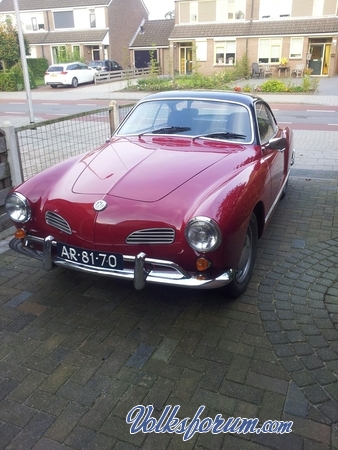 mijn Karmann Ghia thuis